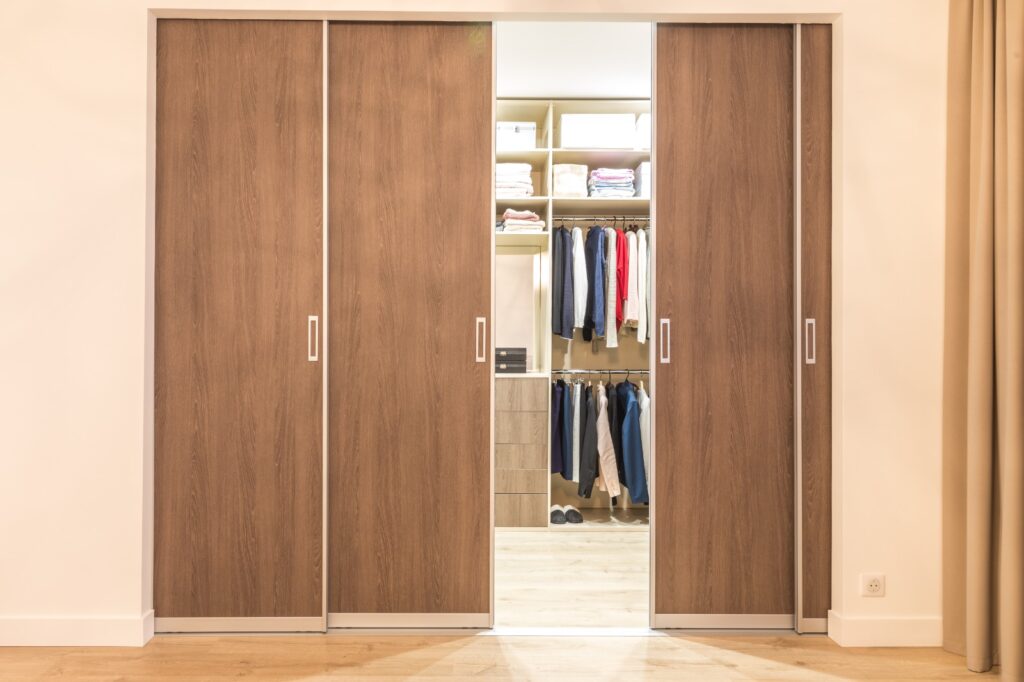 Install sliding doors